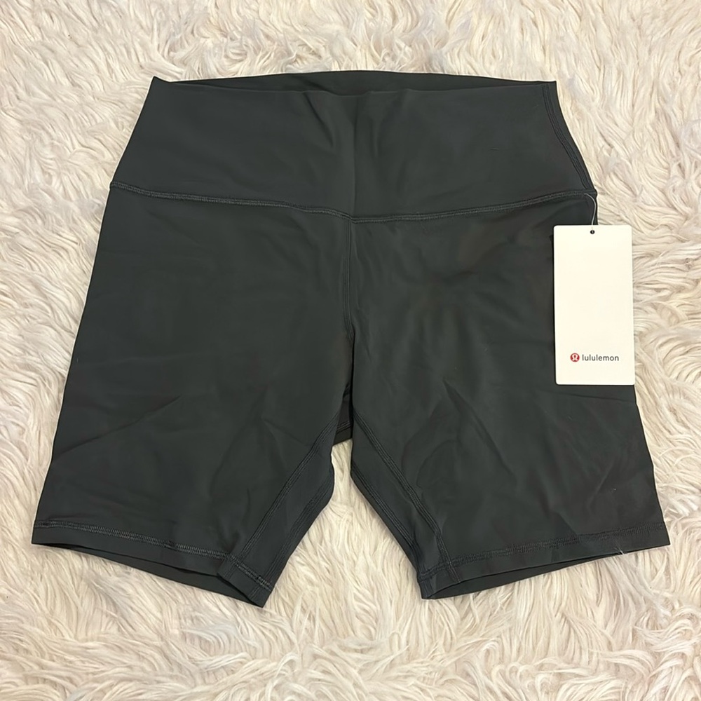NWT Lululemon Align High-Rise Short 6”, Graphite Grey, Size 14